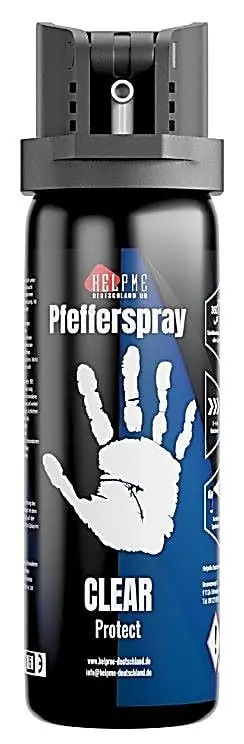 Helpme Pfefferspray CLEAR 60ml - Strahl konisch Tierabwehrmittel Top-Seller